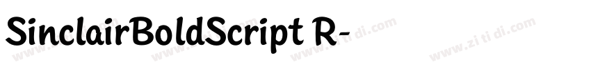 SinclairBoldScript R字体转换